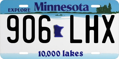 MN license plate 906LHX