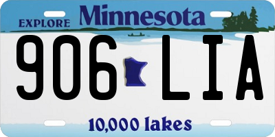 MN license plate 906LIA