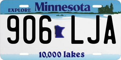 MN license plate 906LJA