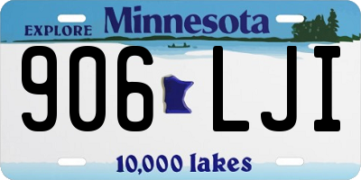 MN license plate 906LJI