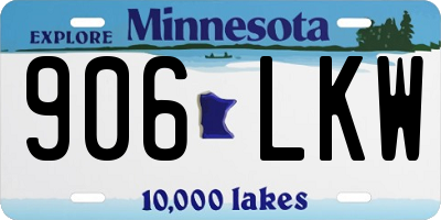 MN license plate 906LKW