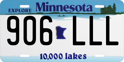 MN license plate 906LLL