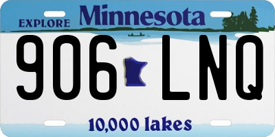 MN license plate 906LNQ