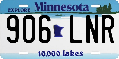 MN license plate 906LNR