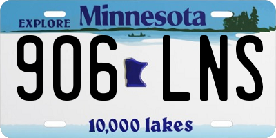 MN license plate 906LNS