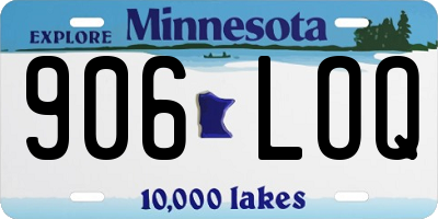MN license plate 906LOQ