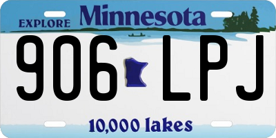 MN license plate 906LPJ