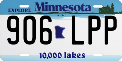 MN license plate 906LPP