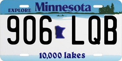 MN license plate 906LQB