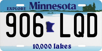 MN license plate 906LQD
