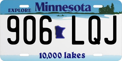 MN license plate 906LQJ