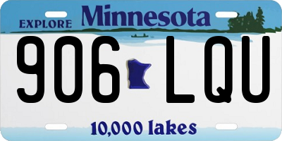 MN license plate 906LQU