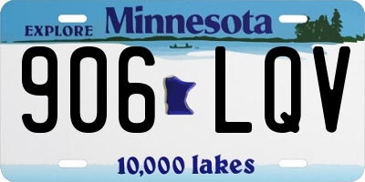 MN license plate 906LQV