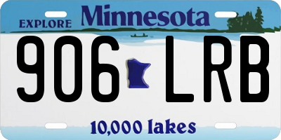 MN license plate 906LRB