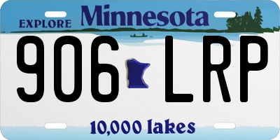 MN license plate 906LRP