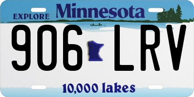 MN license plate 906LRV