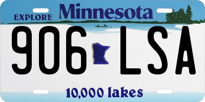 MN license plate 906LSA