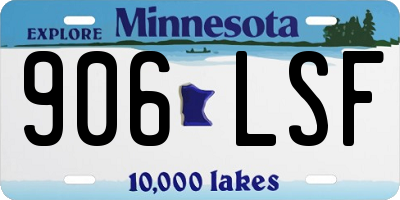 MN license plate 906LSF