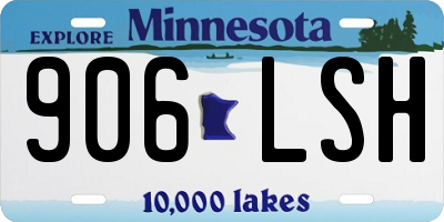 MN license plate 906LSH