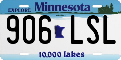 MN license plate 906LSL