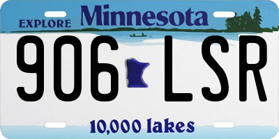 MN license plate 906LSR