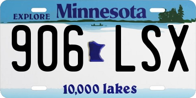 MN license plate 906LSX