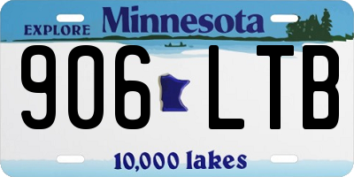MN license plate 906LTB
