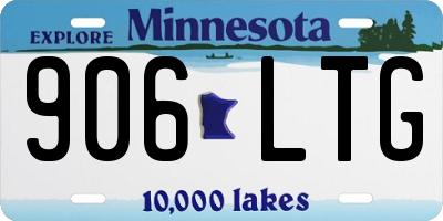 MN license plate 906LTG