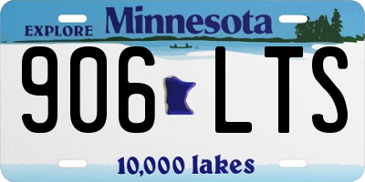 MN license plate 906LTS