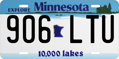 MN license plate 906LTU
