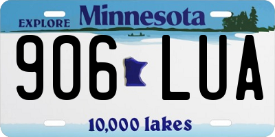 MN license plate 906LUA