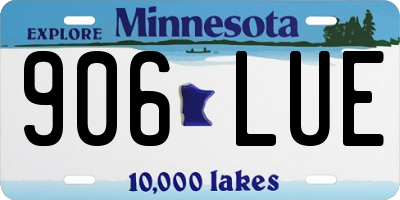 MN license plate 906LUE