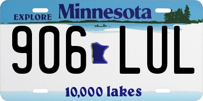 MN license plate 906LUL