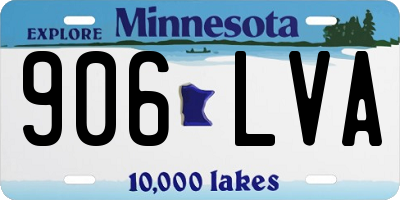 MN license plate 906LVA