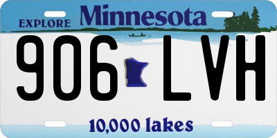 MN license plate 906LVH