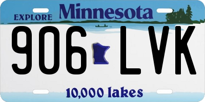 MN license plate 906LVK