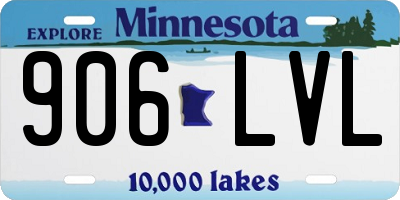 MN license plate 906LVL
