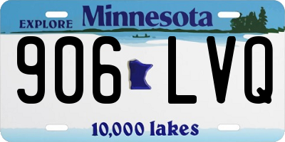 MN license plate 906LVQ