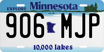 MN license plate 906MJP