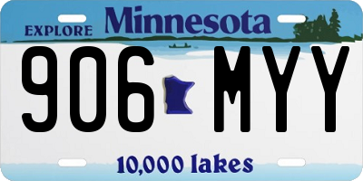 MN license plate 906MYY