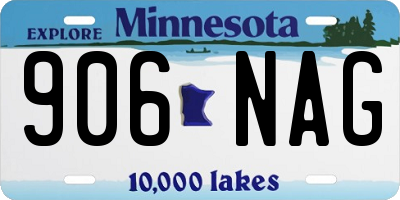 MN license plate 906NAG