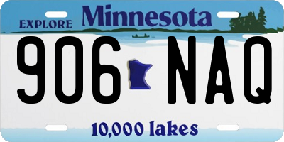 MN license plate 906NAQ