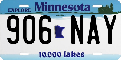 MN license plate 906NAY