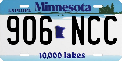 MN license plate 906NCC