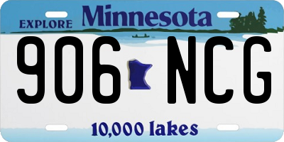 MN license plate 906NCG