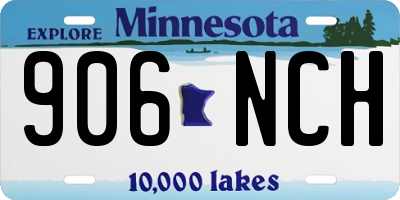 MN license plate 906NCH