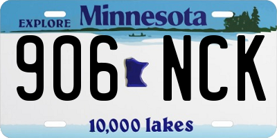 MN license plate 906NCK