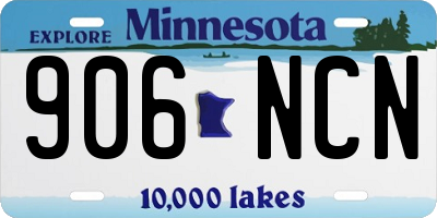 MN license plate 906NCN