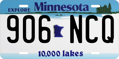 MN license plate 906NCQ