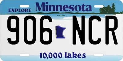 MN license plate 906NCR